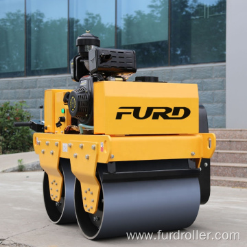 Small walking behind double drum compactor road roller FYL-S600C